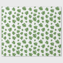 Monstera Leaf Wrapping Paper 30 in x 6 ft ラッピングペーパー