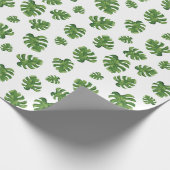 Monstera Leaf Wrapping Paper 30 in x 6 ft ラッピングペーパー (角)