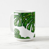 Monstera Leaves コーヒーマグカップ (正面左)