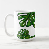 Monstera Leaves コーヒーマグカップ (左)