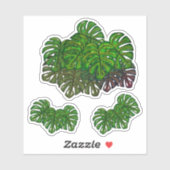Monstera Leaves シール (シート)