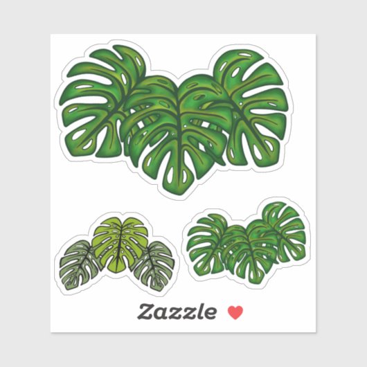 Monstera Leaves シール (シート)