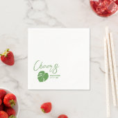 Monstera Mini ・シックなカクテルナプキン・トロピカル スタンダードカクテルナプキン (インサイチュ)