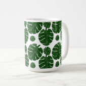 Monstera pattern  コーヒーマグカップ (正面右)