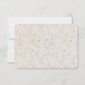 Monstera RSVPの結婚Insert Green & Invitati 招待状 (裏面)