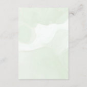 Monstera Shower Insert Card Tropical Greenery Pale サンキューカード (裏面)