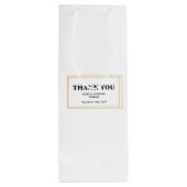 Monstera Thank you Wedding  ワインギフトバッグ (裏面)