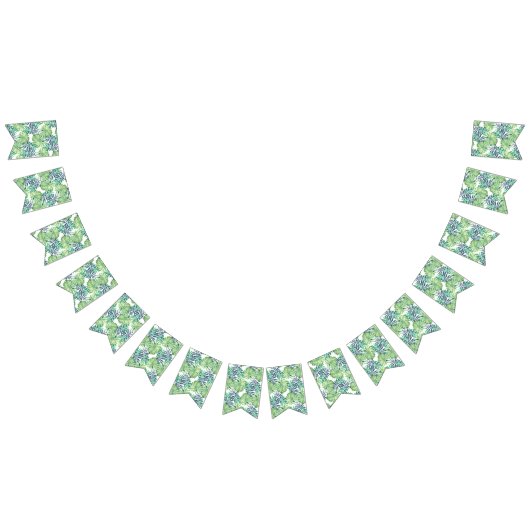 Monsterra Deliciosaのハワイのヒップスターのルアウ（ハワイ式宴会） バンティングフラッグ (全)