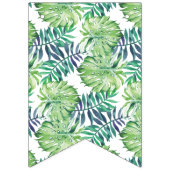 Monsterra Deliciosaのハワイのヒップスターのルアウ（ハワイ式宴会） バンティングフラッグ (第3の旗)