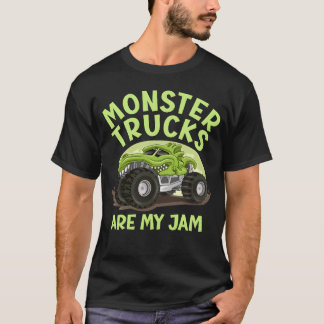 Monsterrucks Are My Jam Birthday Boy funny Tシャツ