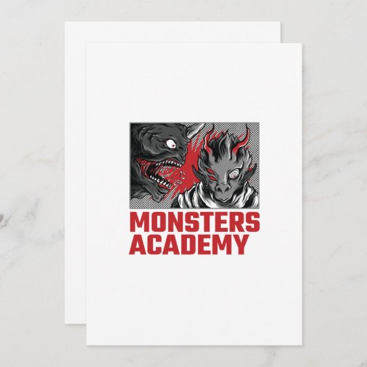 MONSTERS ACADEMY 招待状 (正面/裏面)