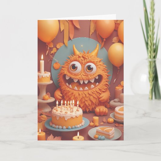 Monster's Birthday Bash カード (正面)