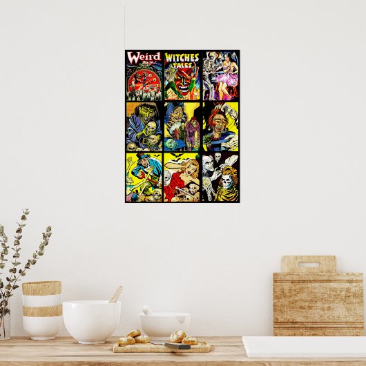 monsters creatures ghouls horror comics art ポスター (キッチン)