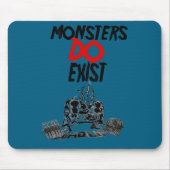 Monsters Do Exist Werlifting Motivational _1  マウスパッド (正面)