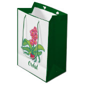 Monsters, Orchid Pixelart, Pixel Art  ミディアムペーパーバッグ (正面アングル)