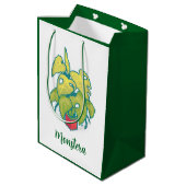 Monsters, Orchid Pixelart, Pixel Art  ミディアムペーパーバッグ (裏面アングル)