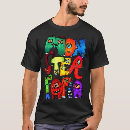 MonsterTopiaのロゴのワイシャツ Tシャツ (正面)