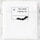 Monsterville "この本は"ステッカーに属する スクエアシール (バッグ)