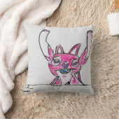 Monstre rose Coussin décoratif クッション (ブランケット)