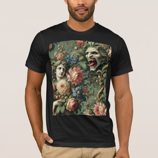 Monstres au Paradis – Gothic Wearable Art Tシャツ (正面)