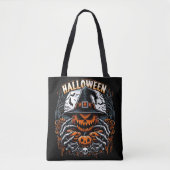 Monstrous Jack-O'-Lantern Spooky Witch Halloween トートバッグ (正面)
