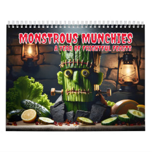 Monstrous Munchies：恐ろしい食べ物の1年 カレンダー