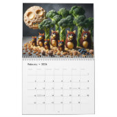 Monstrous Munchies:恐ろしい食べ物の1年 カレンダー (2月 2026)