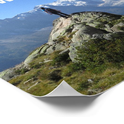 Mont Blanc Alps Travel Quote Poster ポスター (角)