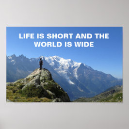 Mont Blanc Alps Travel Quote Poster ポスター