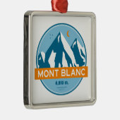 Mont Blanc France Stars Moon メタルオーナメント (右)
