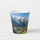 Mont Blanc French Alps Chamonix Custom カフェラテマグ (正面)