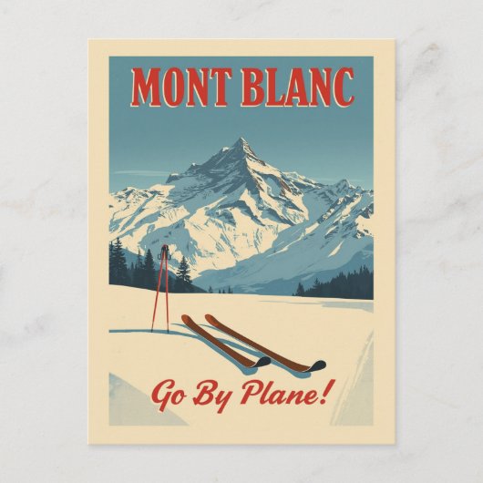 Mont Blanc Winter Escape ポストカード (正面)