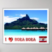 Mont Otemanu - Bora Bora - French Polynesia - ポスター (正面)