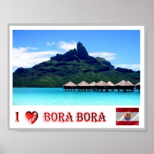 Mont Otemanu - Bora Bora - French Polynesia - ポスター (正面)