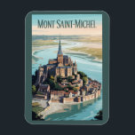 Mont-Saint-Michel France Illustration Travel Art マグネット<br><div class="desc">Mont-Saint-Michel in a vector art style. Mont-Saint-Michel,  a magical island commune in Normandy,  France,  is famous for its dramatic tides,  medieval abbey,  and stunning panoramic views.</div>