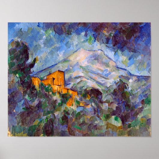 Mont Sainte-Victoire, Paul Cezanne ポスター (正面)