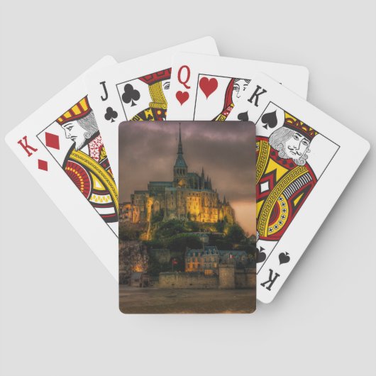 Mont Stマイケルの島教会ノルマンディー トランプ (裏面)