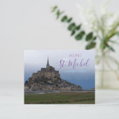 Mont St. Michel France Postcard Fortress Normandy ポストカード (スタンド正面)