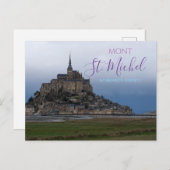 Mont St. Michel France Postcard Fortress Normandy ポストカード (正面/裏面)