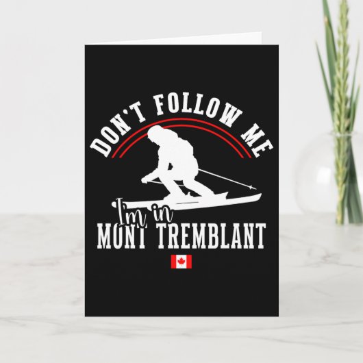 Mont Tremblant Canada Ski Resort Quebec Skiing Sou カード (正面)