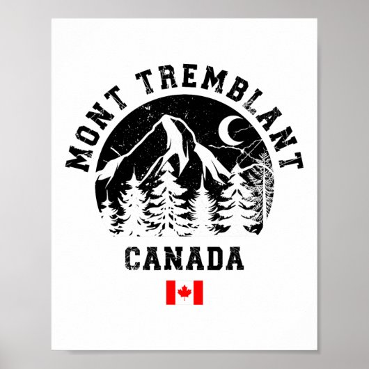 Mont Tremblant Canada Ski Resort Quebec Skiing Sou ポスター (正面)