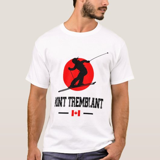 Mont Tremblant Québec Canada Ski Resort Skiing Sou Tシャツ (正面)