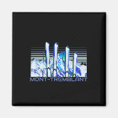 Mont-tremblant Ski Accessories Retro Mont-tremblan マグネット (正面)