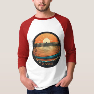 Montabeachミニマリストロゴ – 海波デザイン tシャツ