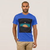 Montabeachミニマル海波形ロゴデザイン Tシャツ (正面フル)