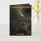 Montage Inkスケッチ-中心にスポーツカーを搭載。 カード (黄色い花)