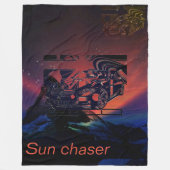 montage inkスケッチ-中心にスポーツカーを搭載。 フリースブランケット (正面)