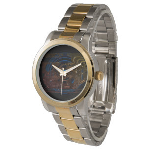 Montage Inkスケッチ-中心にスポーツカーを搭載。 腕時計