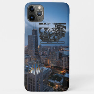 montage inkスケッチ-中心にスポーツカーを搭載。 iPhone 11 pro maxケース