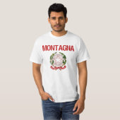 Montagnaのイタリア人の姓 Tシャツ (正面フル)